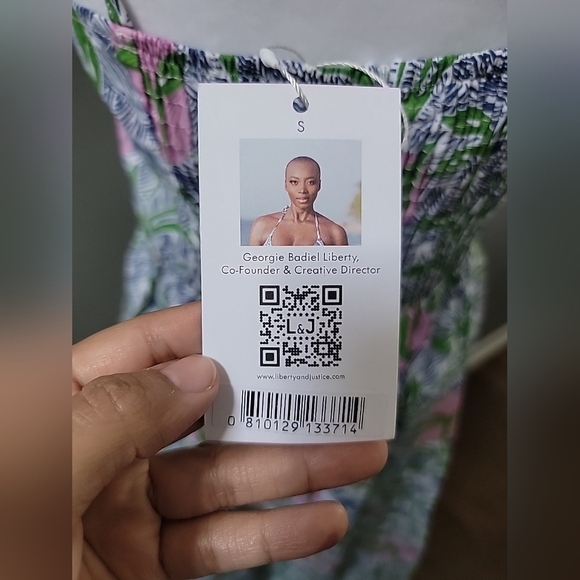 Liberty & Justice The Yuku Summer Dress Floral Maxi-Size Small 100% Cotton - Picture 7 of 7